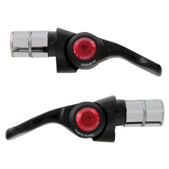 Microshift Arsis TT Bar End Bicycle Shifters (Carbon)